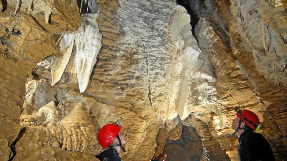 Waitomo's most concentrated action includes abseils (often in waterfalls), rock climbs, unique limestone formations and get up close to glowworms while exploring this fantastic cave system.